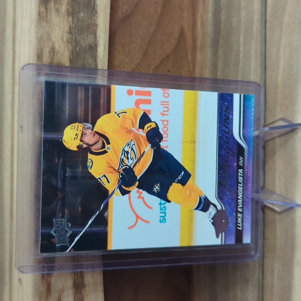 2023-24 Upper Deck Series 1 Young Guns Luke Evangelista 221